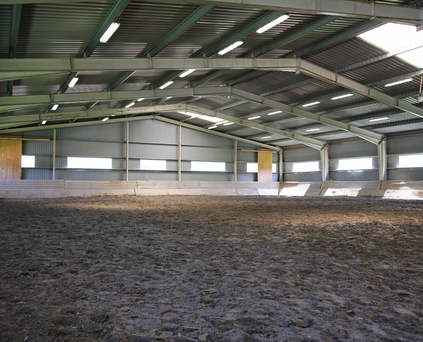 Equestrian Center lit with LED lighting