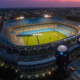 Aerial view of the Bank of America stadium in Charlotte